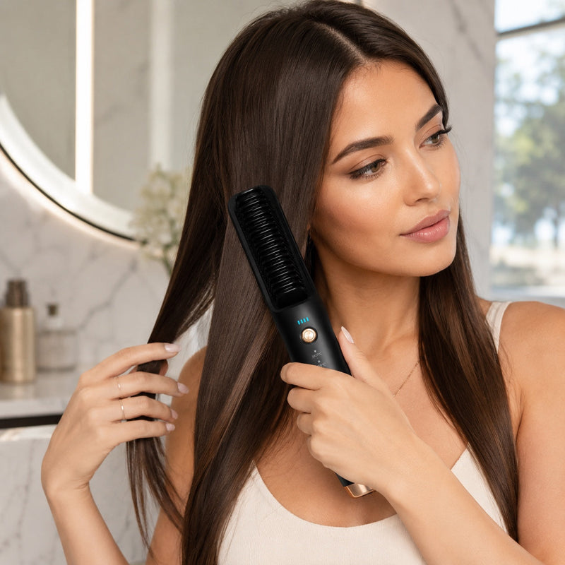 SMY LissBrush Pro™ | Brosse Lissante Sans Fil Premium