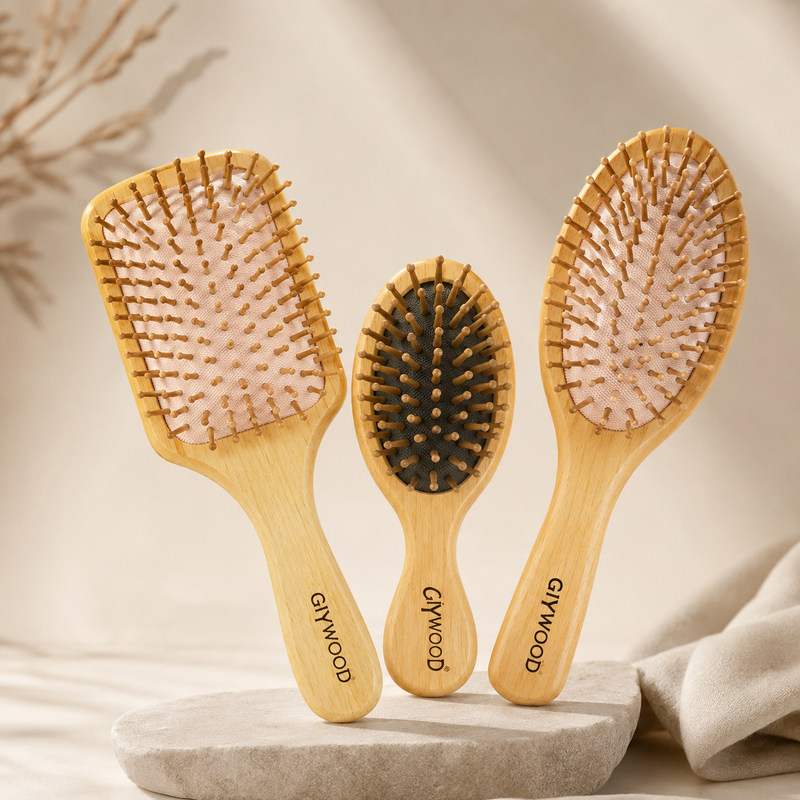 SMY WoodCare™ | Pack 3 Brosses Démêlantes